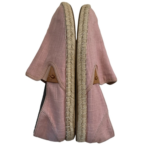 Olukai Kaula Pa‘a Kapa Women’s Linen Espadrilles Pink Rose Sea Salt - Picture 4 of 6